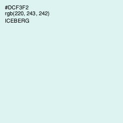 #DCF3F2 - Iceberg Color Image