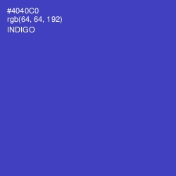 #4040C0 - Indigo Color Image