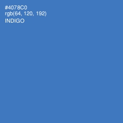 #4078C0 - Indigo Color Image