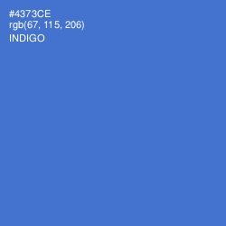 #4373CE - Indigo Color Image