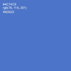 #4C74C9 - Indigo Color Image