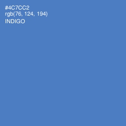 #4C7CC2 - Indigo Color Image