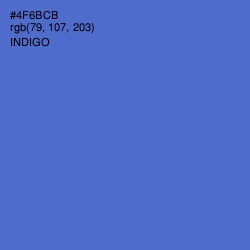 #4F6BCB - Indigo Color Image