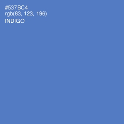 #537BC4 - Indigo Color Image