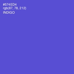#574ED4 - Indigo Color Image