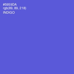 #5959DA - Indigo Color Image