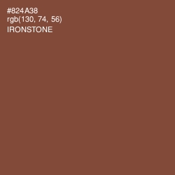 #824A38 - Ironstone Color Image