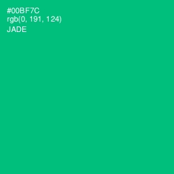 #00BF7C - Jade Color Image