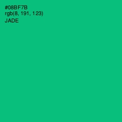 #08BF7B - Jade Color Image