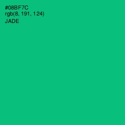 #08BF7C - Jade Color Image