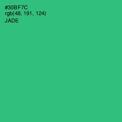 #30BF7C - Jade Color Image