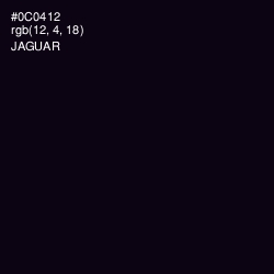 #0C0412 - Jaguar Color Image