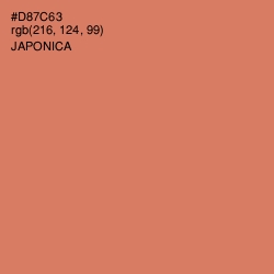 #D87C63 - Japonica Color Image