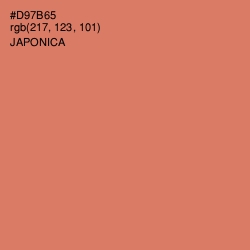 #D97B65 - Japonica Color Image