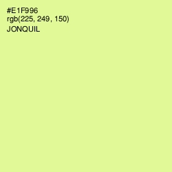 #E1F996 - Jonquil Color Image