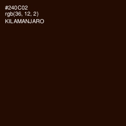 #240C02 - Kilamanjaro Color Image