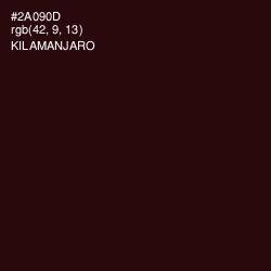 #2A090D - Kilamanjaro Color Image