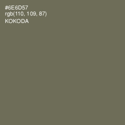 #6E6D57 - Kokoda Color Image