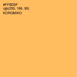 #FFBD5F - Koromiko Color Image