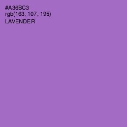 #A36BC3 - Lavender Color Image