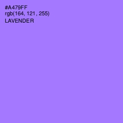 #A479FF - Lavender Color Image
