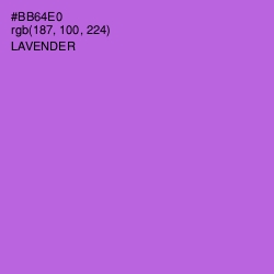#BB64E0 - Lavender Color Image