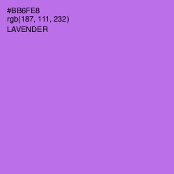 #BB6FE8 - Lavender Color Image