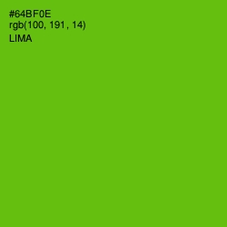 #64BF0E - Lima Color Image