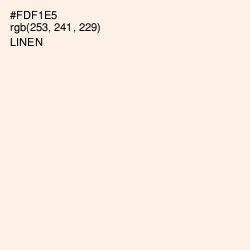 #FDF1E5 - Linen Color Image