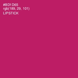 #BD1D65 - Lipstick Color Image
