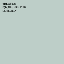 #BDCEC8 - Loblolly Color Image