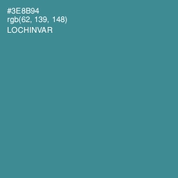 #3E8B94 - Lochinvar Color Image