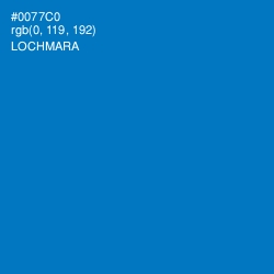 #0077C0 - Lochmara Color Image