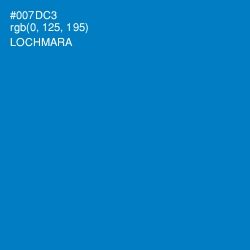 #007DC3 - Lochmara Color Image