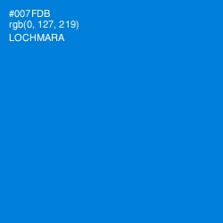 #007FDB - Lochmara Color Image
