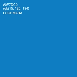 #0F7DC2 - Lochmara Color Image
