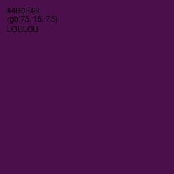 #4B0F4B - Loulou Color Image