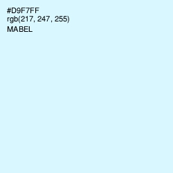 #D9F7FF - Mabel Color Image