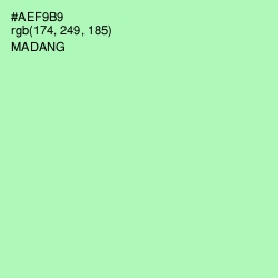 #AEF9B9 - Madang Color Image