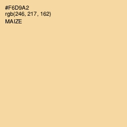 #F6D9A2 - Maize Color Image