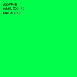 #00FF4B - Malachite Color Image
