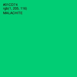 #01CD74 - Malachite Color Image