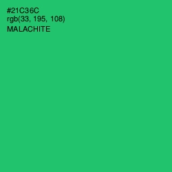 #21C36C - Malachite Color Image