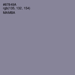 #87849A - Mamba Color Image