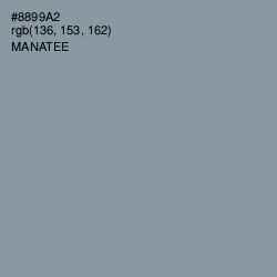 #8899A2 - Manatee Color Image