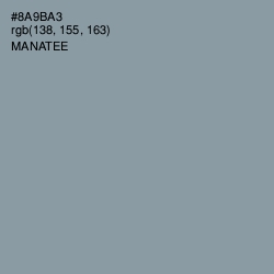 #8A9BA3 - Manatee Color Image