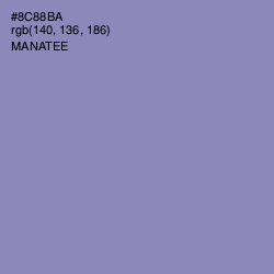 #8C88BA - Manatee Color Image