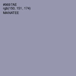 #9697AE - Manatee Color Image