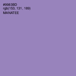#9983BD - Manatee Color Image