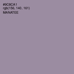 #9C8CA1 - Manatee Color Image